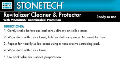 StoneTech Revitalizer Cleaner and Protector for Natural Stone Countertops and Surfaces, 24-Ounce Spray, Citrus Scent