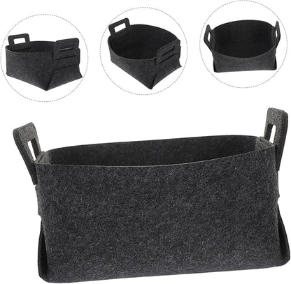 Sosoport Foldable Polyester Laundry Basket Hamper Sturdy Storage Bin for Clothes and Space Saving Dark Gray Organizer for Home and Nursery Use