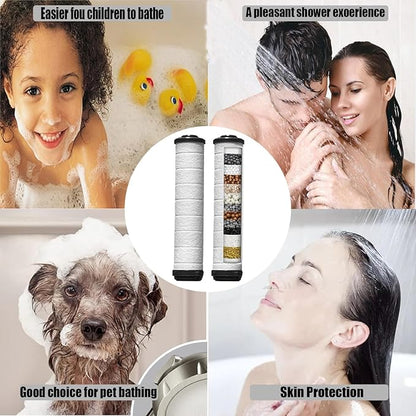 Shower Filter for Handheld Shower Head, Set of 5 Upgraded version Multi-Storey Replacement Filters for Hard Water Remove Chlorine and Harmful Substances,Make Bathing Healthier.