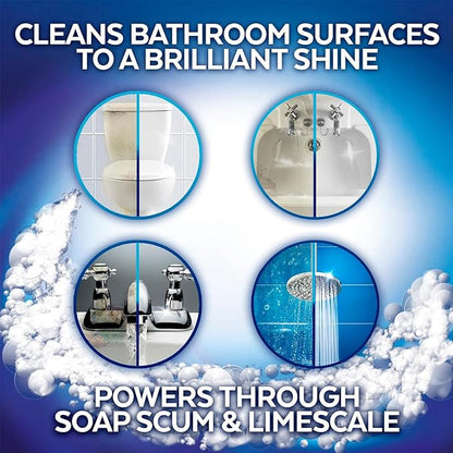 Powerful Toilet Bowl Cleaner – Rapid Stain Remover, Eliminates Limescale & Odors, Fresh Mint Scent, Eco-Friendly Formula, Safe for Pipes & Septic Tanks (3)