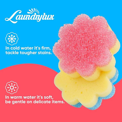 Scrub Sponge, Dual-Sided Temperature-Responsive Scrubber - Non-Scratch - Multipurpose Dish Sponges for Kitchens, Bathrooms, and Outdoor Use - 3 Pack