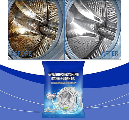 Washing Machine Tank Cleaner - Washer Machine Cleaner Powder for Front Loader & Top Load Washer, Septic Safe Deep Cleaning Residue & Odor Eliminator (1, 1pc)