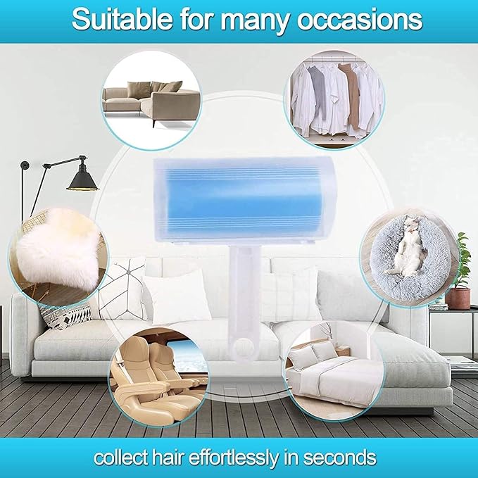 Silicone Tape Sticky Washable Lint Roller Hair Remover Brush Sticker Roller for Clothing