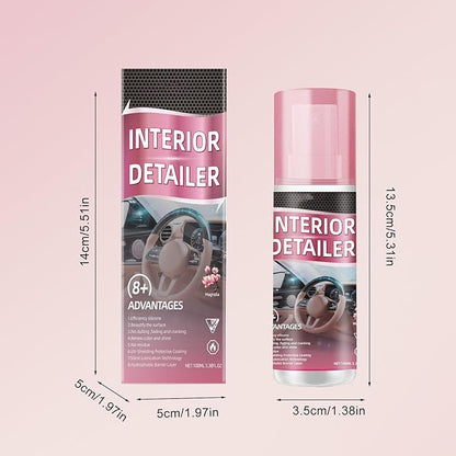 2PCS Polishing Cleaner Car Interior, 2026 Car Interior Cleaner Spray, 100ml Multi-Surface Car Interior Detailing Cleaner Suitable for Cleaning Rubber, Plastic, and Leather Surfaces Inside Vehicles