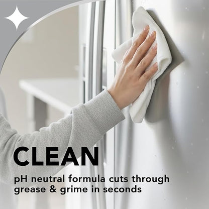 Weiman Stainless Steel Cleaner & Polish, 6 Pack, Anti Fingerprint Spray, Water Spots & Grease, No Streaks or Residue, Safe for Metal Polish, Chrome, Appliances, Fridge, Sinks & Grills