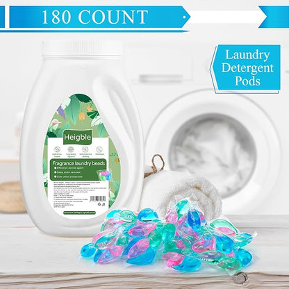 360 Count Laundry Detergent Pods Bulk Washing Machine Detergent Pods 3-in-1 Concentrated for Visible and Invisible Dirt, Fruity Aroma