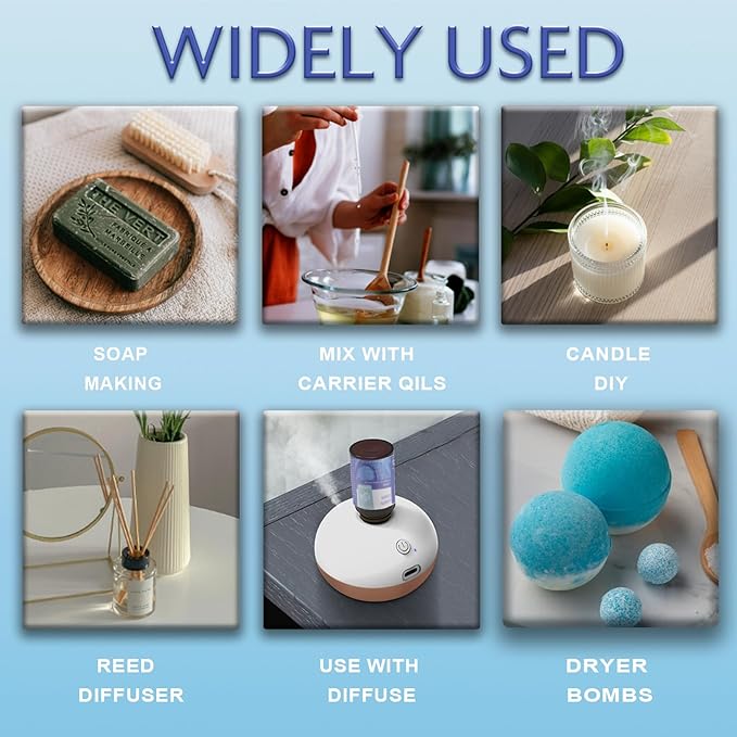 Wecona Essential Oils for Laundry - 100% Pure Essential Oils for Diffusers for Home,6x10ml(Clean)- Aromatherapy Oils for Humidifiers,Wool Dryer Balls,Clean Linen