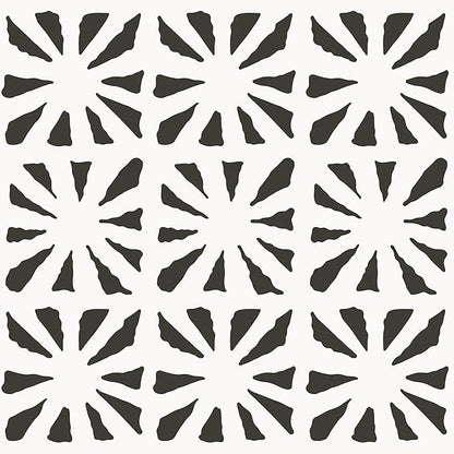 Dimoon 17.3''x78.7'' Peel and Stick Wallpaper Modern Black White Boho Contact Paper Geometric Vintage Thickening Embossed Cream Self Adhesive Renter Friendly Wall Paper for Bedroom Bathroom Vinyl Roll