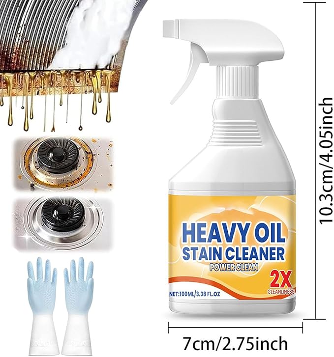Kitchen Cabinet Cleaners and Polishers, All-Purpose Kitchen Heavy Oil Cleaning Agent, Grease Remover, Multipurpose Kitchens Cleaner Spray for Countertops,stovetop, Ovens and Appliances (2Pcs)