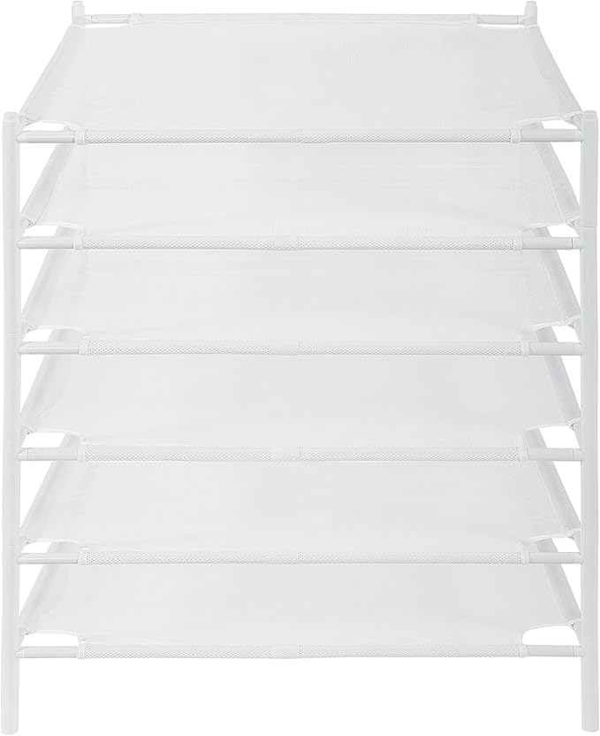 STO STO Sweater Drying Rack, 6-Pack Stackable Mesh Clothes Drying Rack, Laundry Drying Rack for Sweaters, Socks, Toys, White