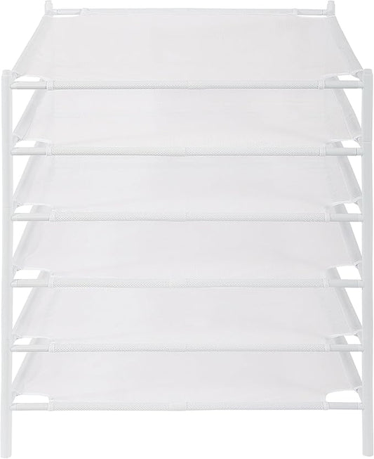 STO STO Sweater Drying Rack, 6-Pack Stackable Mesh Clothes Drying Rack, Laundry Drying Rack for Sweaters, Socks, Toys, White