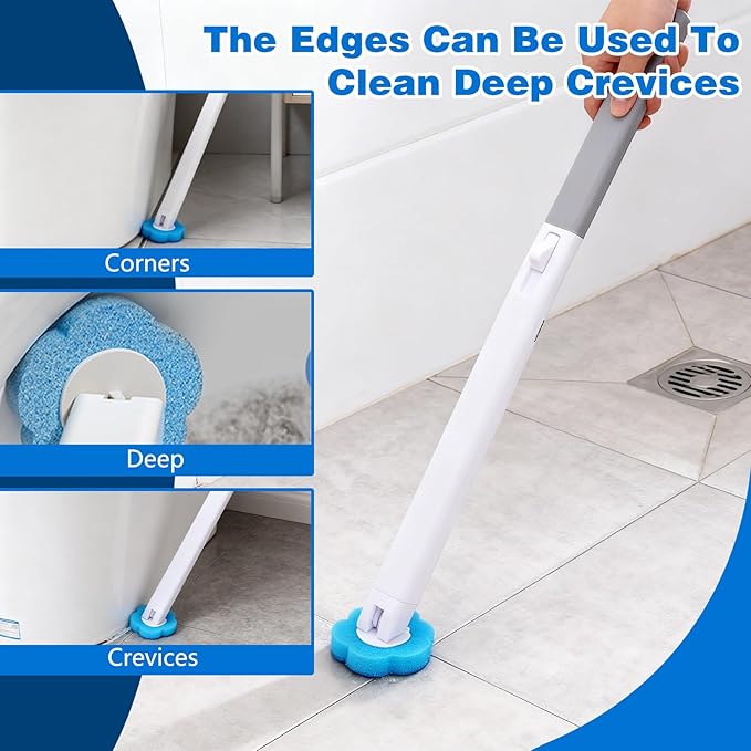 Disposable Toilet Brush, Toilet Bowl Cleaning System,Powerful Cleaning, Disposable Toilet Cleaner,with 24 Toilet Wand Refills, for Toilet Bowl Cleaners,Bathroom Cleaning