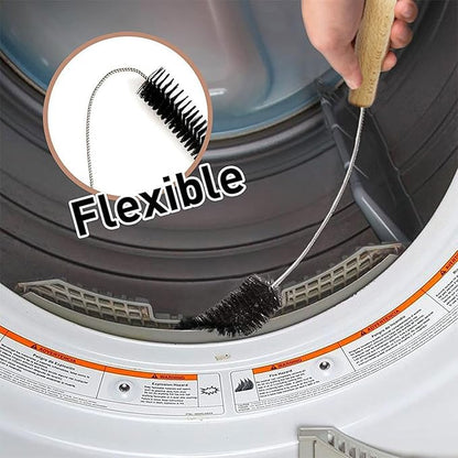 Essential Dryer Vent Cleaner Washing Machines Brush Long Handle Brush Thorough Dirt Removal,Kitchen & Bathroom