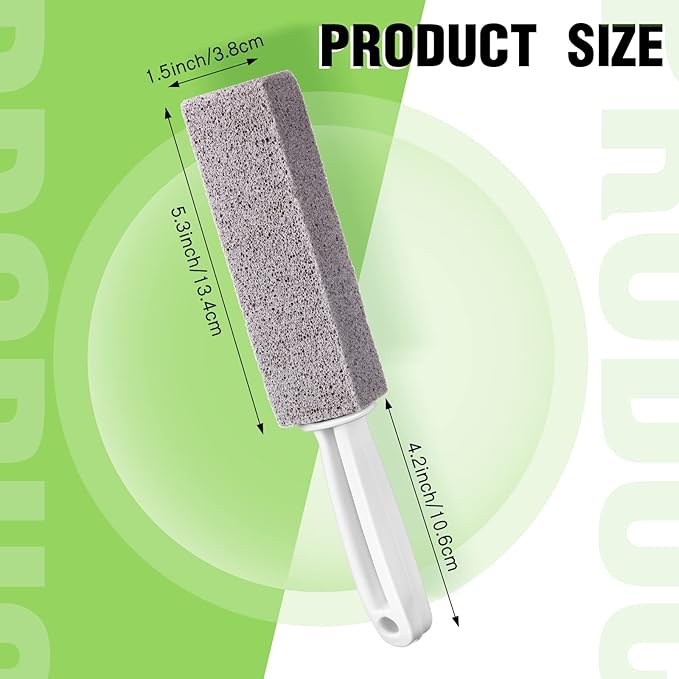 Vesici Pumice Cleaning Stone with Extra Long Handle Pumice Stone Toilet Bowl Cleaner for Toilet, Bathtubs, Sinks, Swimming Pools, Grills, Kitchen, Household Cleaning(20 Pieces)