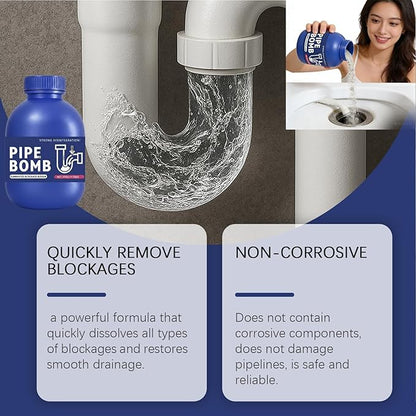 Multi-Purpose Drain Cleaner, Professional Grade Drain Opener & Hair Remover, Toilet Drains Cleaner Foam, Powerful Drains Unblocker for Shower, Tub, Bathroom & Kitchen Sink (1pcs)