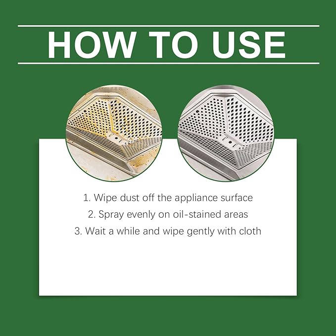 Multi-purpose Enzyme Foam Cleaner, Multifunctional Kitchen Appliance Cleaner, Kitchen Cleaner Spray, All-Purpose Household Cleaners for Oven, Stove, Range Hood (1PC)