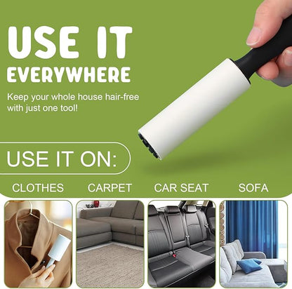 Hushee 16 Pcs Mini Lint Roller for Travel Small Lint Removers Bulk for Pet Hair and Clothes Small Size Removers Portable Sticky Removing Tool for Cleaning Furniture Dog Car Seat