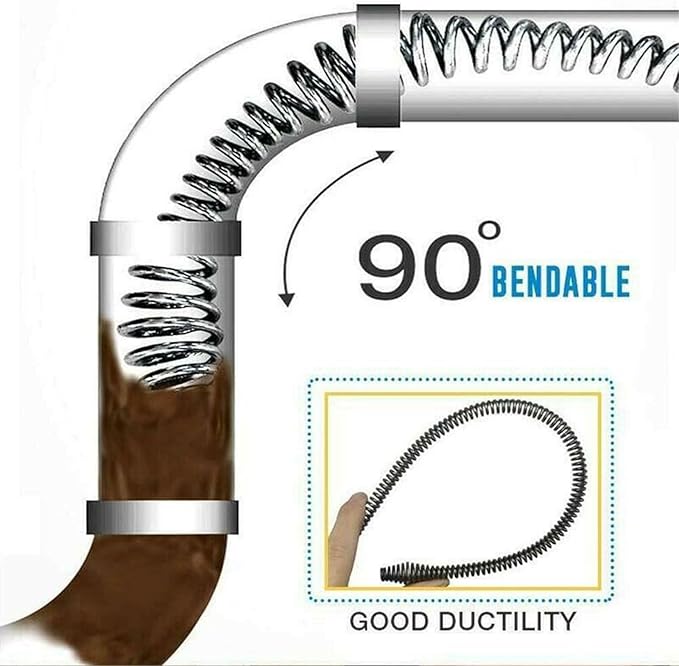 Pipe Dredging Tool | Clog Cleaner Gripper Dredge Tool,Sturdy Bendable Hose Flexible Grabber Pick Up Reacher For Kitchen Sink And Bathtub