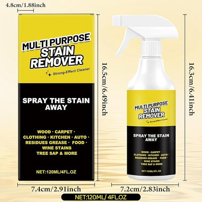 Multi-Purpose Stain Remover, A Powerful Cleaner, Kitchen Multi-Purpose Foam Cleaner Spray For Kitchens Floors Toilets And Cars (120ml)