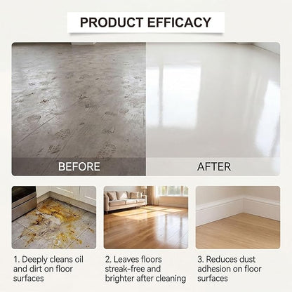 Floor Cleaning Tablets, 12pcs Pre-Measured Dissolvable Mopping Tablets with Fresh Lemon Scent, Multi-Surface Hard Floor Cleaner (1pcs)