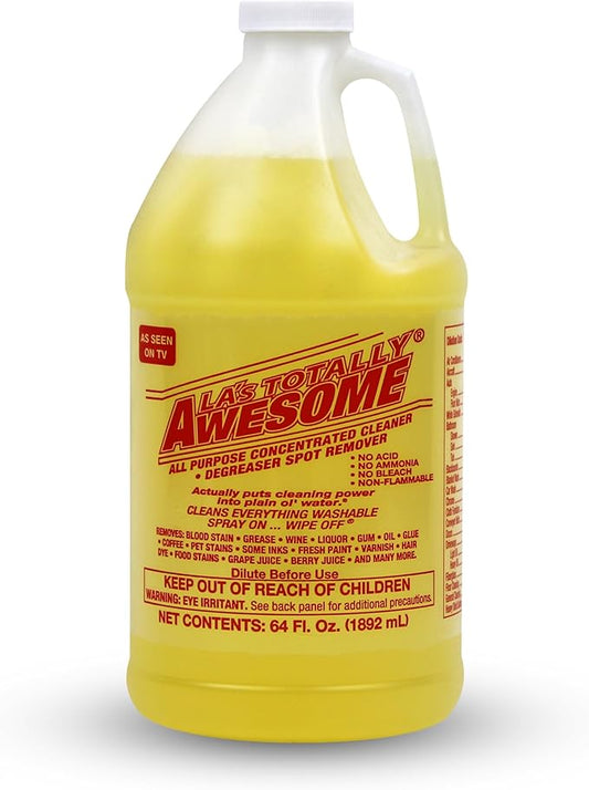 La's Totally Awesome All Purpose Cleaner 64 oz + Kitchen Cleaner Plant-Derived Spray 32oz (Pack of 3)