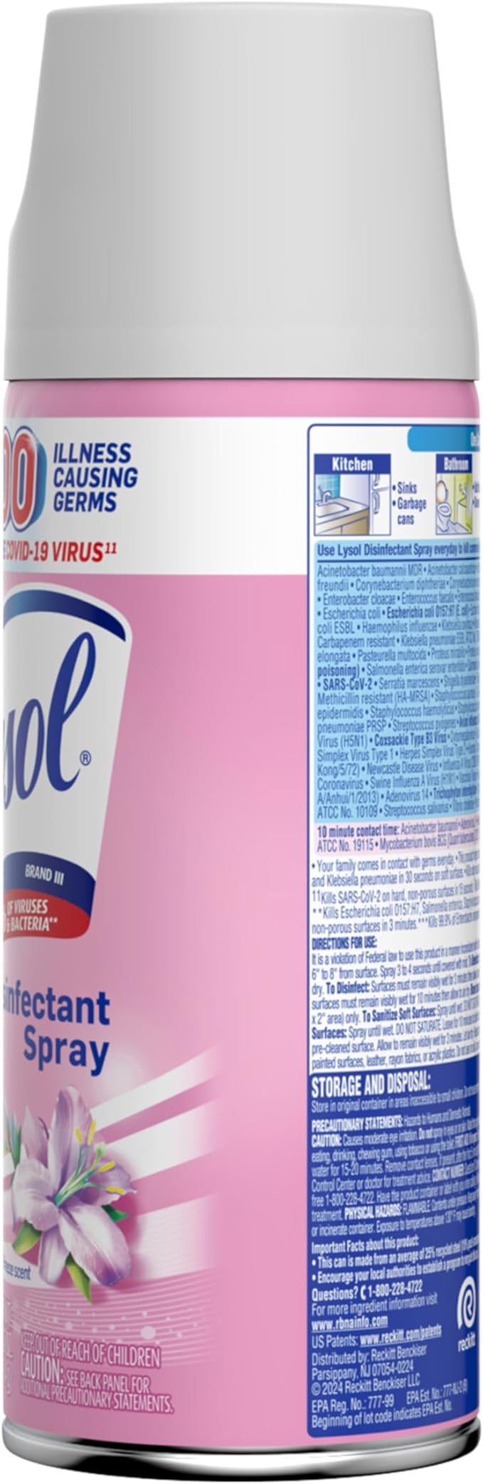 Lysol Disinfectant Spray, Sanitizing and Antibacterial Spray, For Disinfecting and Deodorizing, Early Morning Breeze, 1 Count, 12.5 fl oz each, Packaging may vary