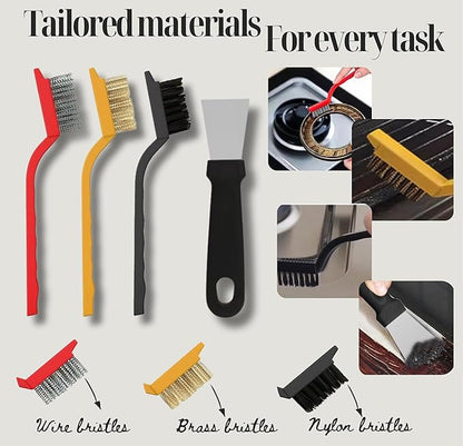 Cleaning Supplies - 27Pcs Cleaning Tools - 5 Scrub Sponges, 12 Crevice Cleaning Brush, 10 Non Scratch Wire Dishcloth. Smart Kitchen Tools, Bathroom & Kitchen. Home Must Haves.