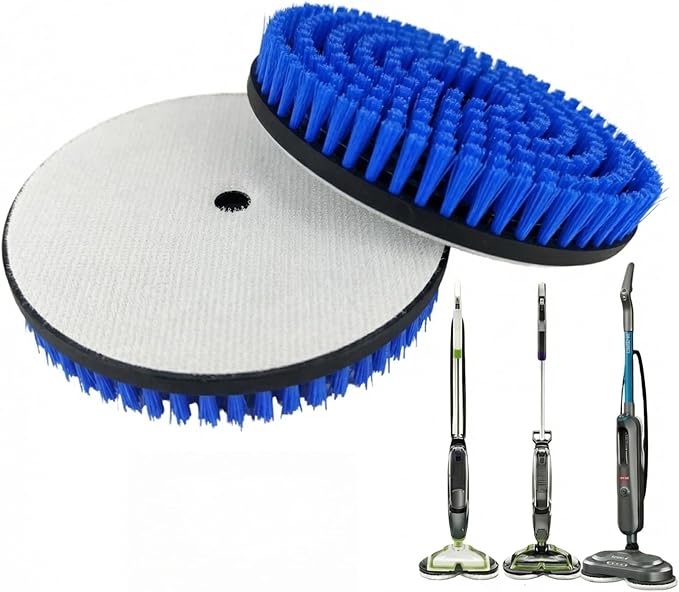 Spin Mop Brush Heads Replacement Pads for Bissell Spinwave Steam Mop 2124, 2039A, 23157, 23159, 3897A, 3712 - Hard Floor Cleaning Scrub Pads