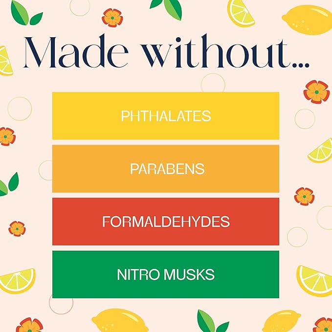 Glade PlugIns Refills Air Freshener, Lemon Zest & Poppy, Scented and Essential Oils for Home and Bathroom, 0.67 Fl Oz, 5 Count