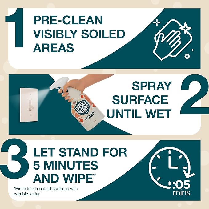 FAMILYGUARD Brand Disinfectant Spray Trigger & Multi Surface Cleaner, Antibacterial Spray, Expertly Formulated for Use In Homes with Children & Pets, Citrus Scent, 32 oz (Pack of 1)