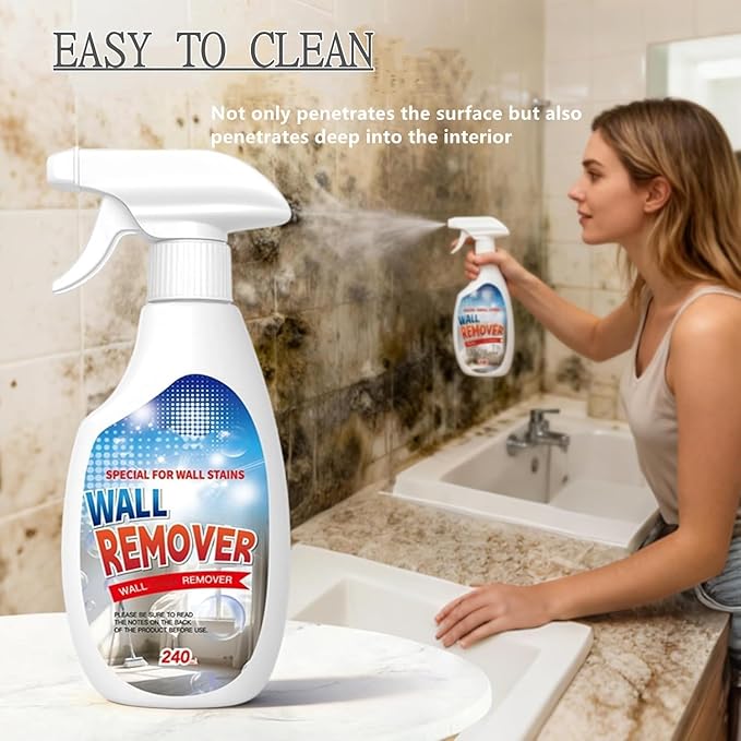 240ML Highly Effective Removal Spray,Wall Cleaner Spray,Multi-Surface Cleaning Solution,Wall Stain Remover For Wood,Tile,Fabric,Bathrooms,Kitchens