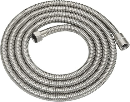 RUMOSE 98 inches Shower Hose Shower Head Extension Hose Extra Long Stainless Steel Shower Tube Attachment Flexible Handheld Shower Sprayer Hose, Brushed Nickel