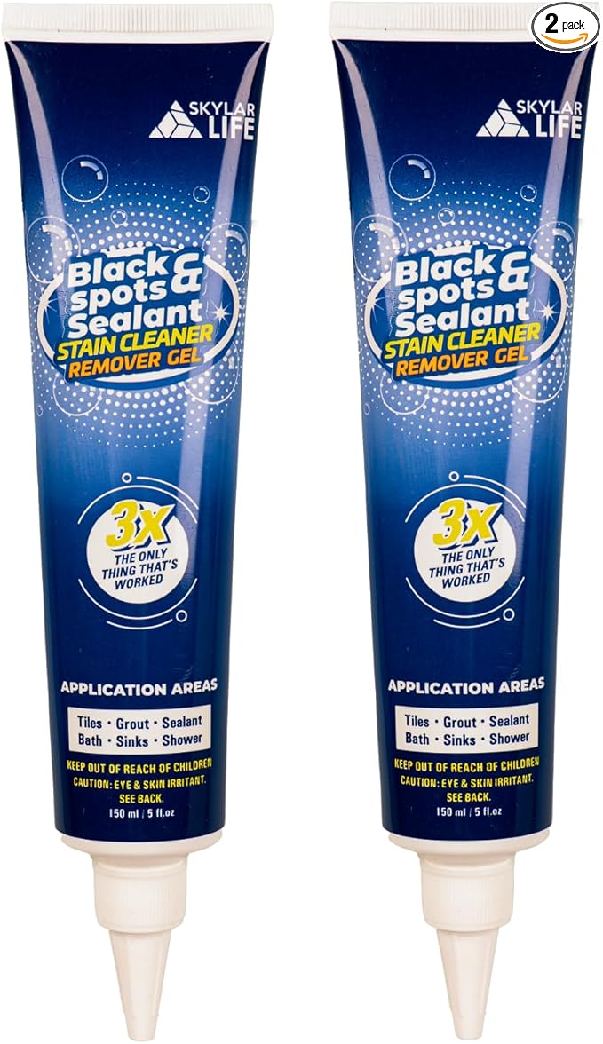 SKYLAR LIFE Home Grout Stain and Sealant Stain Whitener for Tiles Grout Sealant Bath Sinks Showers (2-Pack)