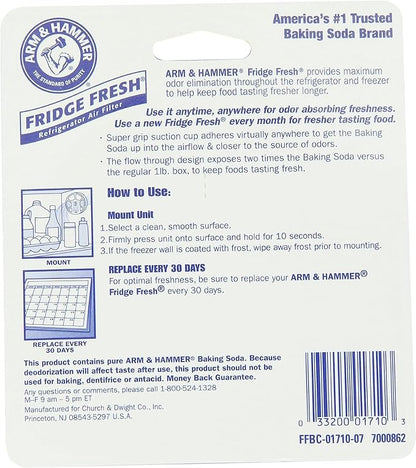 Arm & Hammer Fridge Fresh Refrigerator Air Filter, Eliminates Odors-4 Total Air Filters