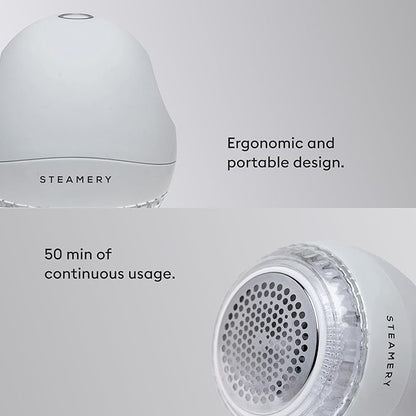 Steamery Fabric Shaver Pilo 1, Lint Remover for Pills and Bobbles, 5W, Portable, Rechargeable, Ergonomic, Scandinavian Design, Grey