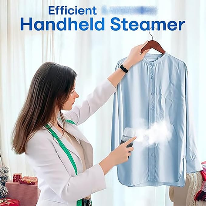 Easy Care Sunshine 15s Heat up Mini Travel Steamer, Easycare Sunshine Mini Travel Atomizer, Mini Handheld Garment Steamer, Fabric Steam Iron for Home and Travel (White+Pink+Blue)