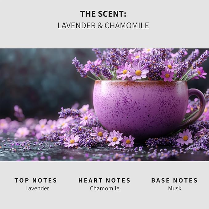 Lapew Lavender & Chamomile Carpet Deodorizer Powder - Pet Safe Freshener for Vacuuming | Scented Odor Eliminator for Home | 16 oz