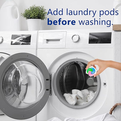Laundry Detergent Pods, 30pcs Liquid Pacs 3-in-1 Powerful Clean Remover, Fabric Softener & Scent Booster, Long Lasting Fresh Nature Scent for Hand Washing or Machine (Forest)