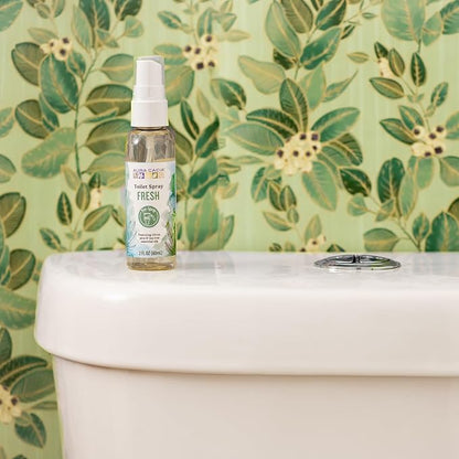 Aura Cacia Fresh Toilet Spray 2 Fl. oz. - Light Aroma, No Synthetic Fragrances