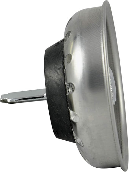 Danco 88275 3-1/4 inch Kitchen Sink Basket Strainer Splash Guard with Stationary Post, Stainless Steel