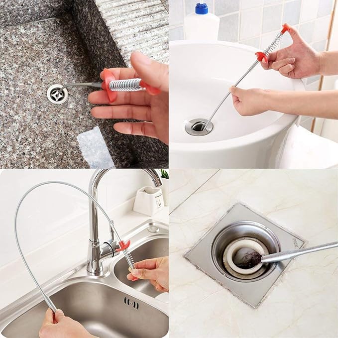 Hair Drain Clog Remover, Multifunctional Cleaning Claw 60cm Available (1Pc)