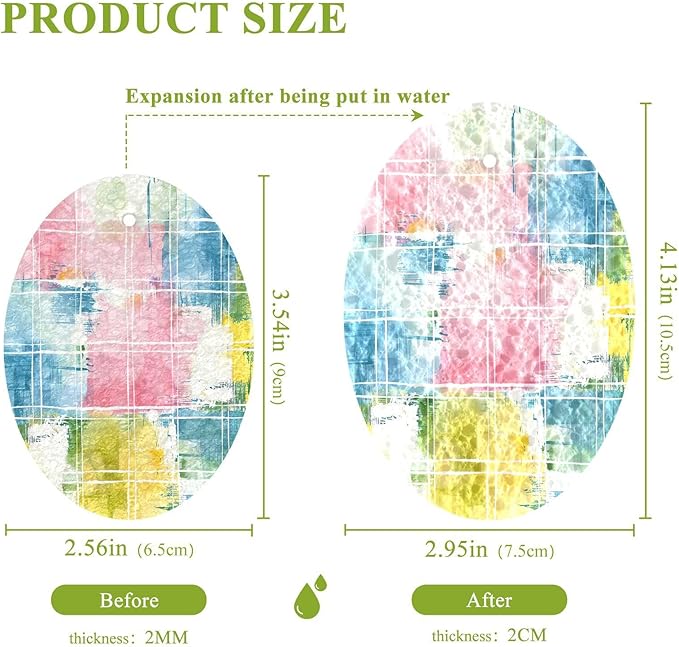 Colorful Check Plaid Kitchen Scrub Sponges, Pop-up Kitchen Cleaning Sponges Reusable Dish Washing Sponges for Bathroom Household Cleaning 3 Pack - Non Scratch Scrubber