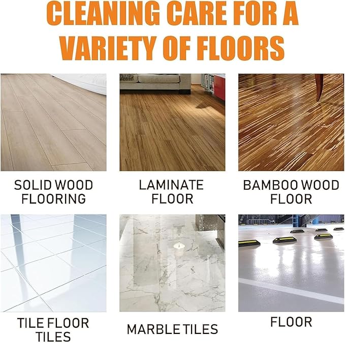 Floor Cleaner, 3.38 Oz/100ml Glossy Clean Floor Cleaners, Multipurpose Floor Cleaner Liquid, Powerful Household High-Performance Cleaner for Wood, Tile (1)
