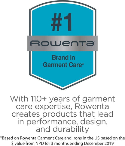 Rowenta, Steamer for Clothes, Access Steam Handheld Steamer, 15 Second Heatup, 4 Ounce Capacity, 1150 Watts, Portable, Ironing, Travel Must Have, White Clothes Steamer, DR3030