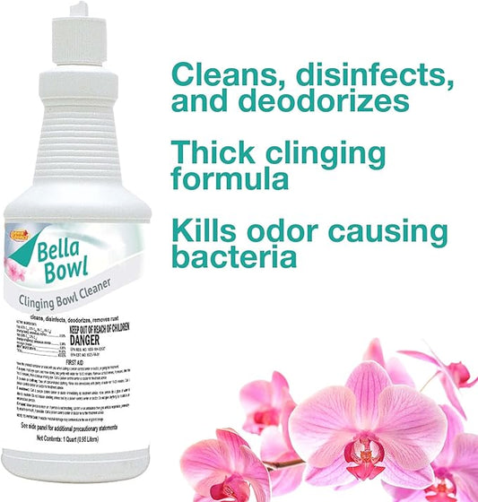 BellaBowl Clinging Bowl Cleaner, 1 Quart (Case of 12)…