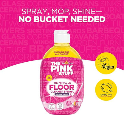 Stardrops - The Pink Stuff - The Miracle Floor Cleaner Spray - Squirt and Mop, (Pack of 4)