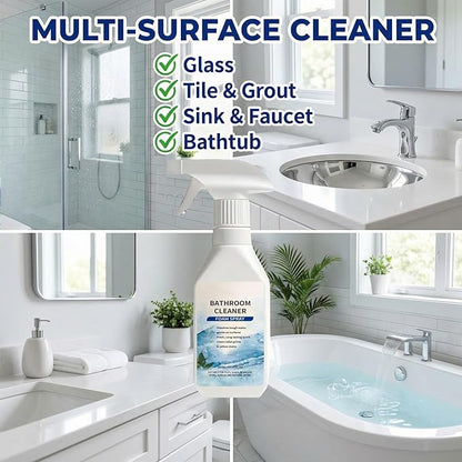 Scale Remover Bathroom Cleaner Foam Spray, Powerful Scale Remover, Bathroom and Shower Foamer Aerosol, Suitable for Tiles, Glass, Stainless, Steel, Acrylicand Natural Stone (1)