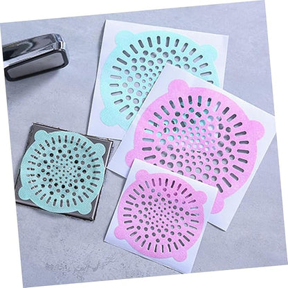 Bathroom Sink Drain Filter 30pcs Disposable Hair Filter Non-Woven Fabric Block Easy to Install and Clean