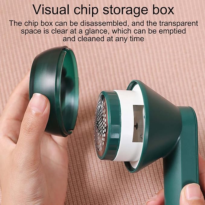 Lint Shavers, Fabric Shaver USB Rechargeable Lint Remover Electric Lint Shaver for Clothes Furniture Green