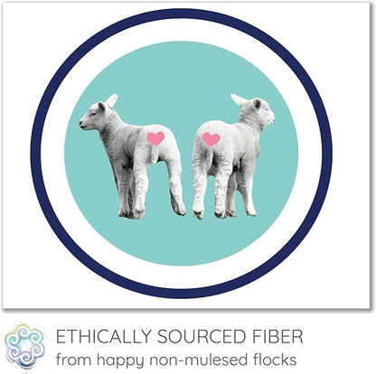 Natural Merino Wool Roving. Ethically & Responsibly Sourced Fiber for Spinning, Blending, Filling and Stuffing - 1 LB Bag, Natural White Combed Top